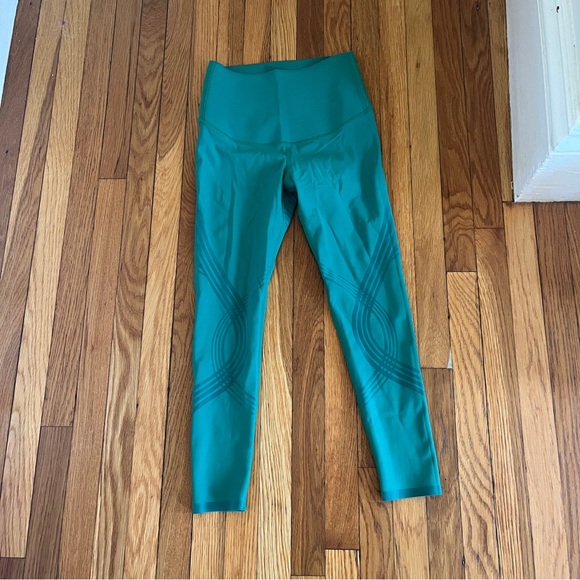 Fanka Pants - Fanka Like New Body Sculpt Reversible Emerald Green 7/8 Leggings XS
